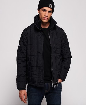 Superdry Quilted Athletic SD-Windcheater Férfi Kabát Fekete/Sötétkék | SQAIJ0385